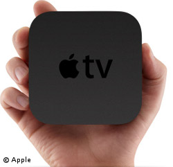 Die Set-Top-Box, die für den Empfang von Apple TV nötig ist, ist 80 Prozent kleiner als das Vorgängermodell